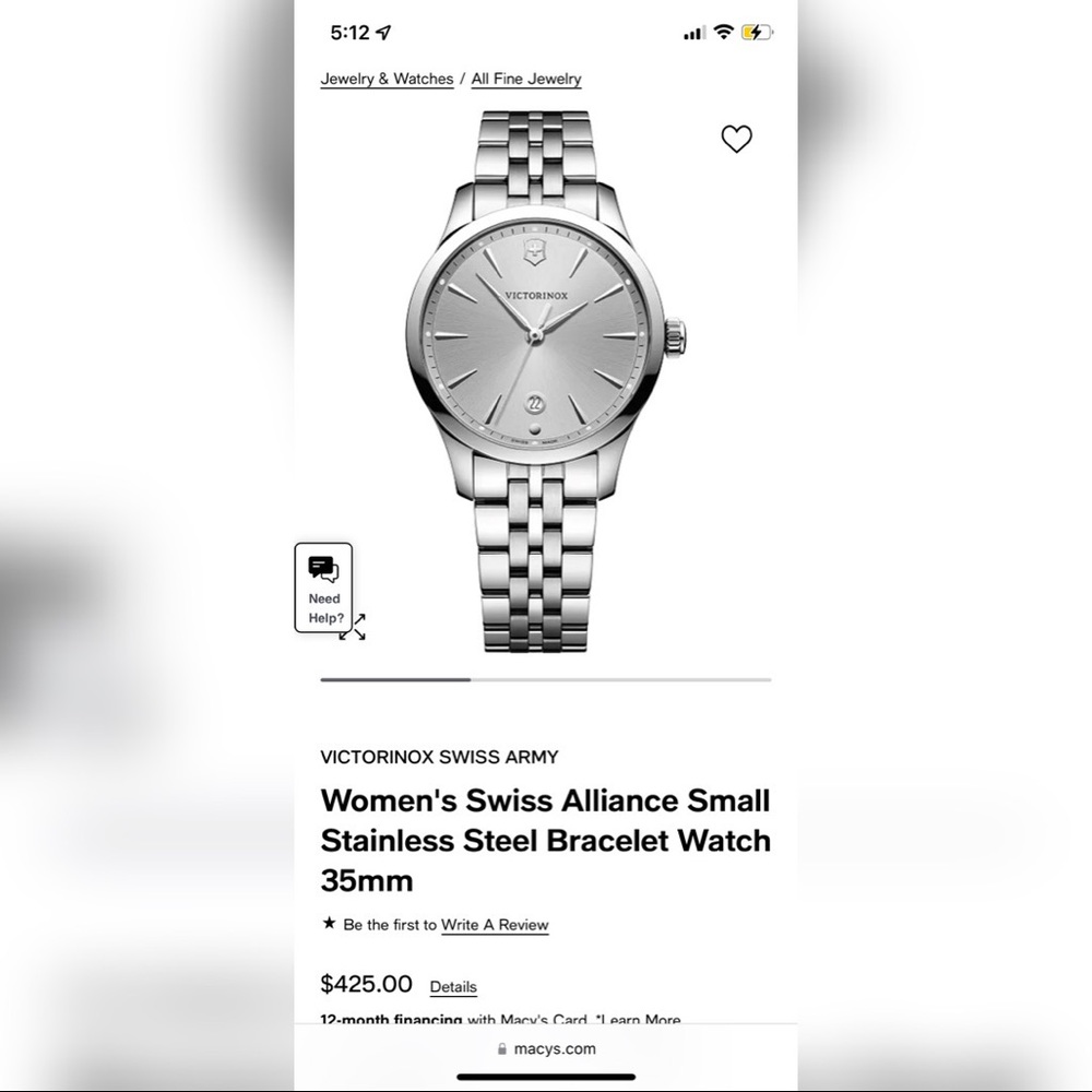 Women’s Victorinox 241828 Alliance Small 35mm 10ATM